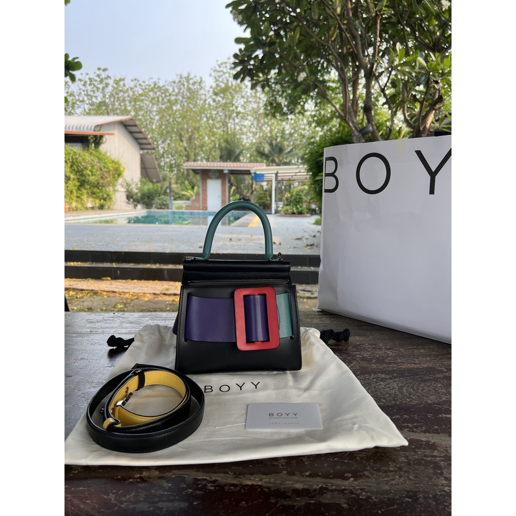 BOYY Karl19 color block - second hand, authentic, mint condition