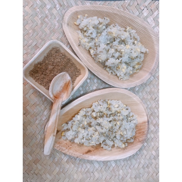 OV17/ ชุดจานโมคารูปไข่ 5 ชิ้น/พักชา/เป็นมิตรกับสิ่งแวดล้อมจานโมคาอูแบบใช้แล้วทิ้งที่เป็นมิตรกับสิ่งแ