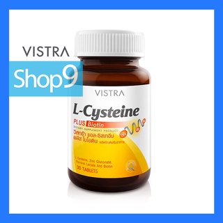 VISTRA L-CYSTEINE PLUS BIOTIN (30 TABLETS) EXP 03/23 วิทร้า แอล-ซีสเทอีน