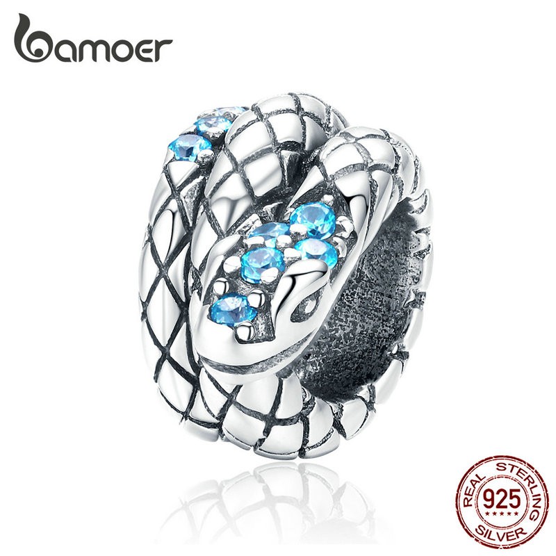 Bamoer Retro Snake Charm 925 เงิน SCC 1351