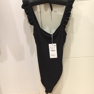 Zara bodysuit ซาร่า บอดี้สูท สีดำ ของแท้