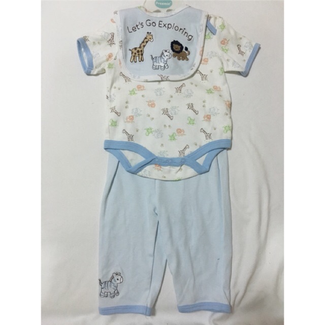 ชุดเซ็ตบอดี้สูท 3ชิ้น Petite Bears