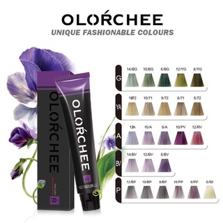 ครีมยอมสีผม ออลอว์ชี่ OLORCHEE HAIR COLOR 100 ml. สีผมสวย กลิ่นไม่ฉุน สีติดทนนาน ( 1ชุดมีฟรี ไฮโดรเจน ) หน้าที่1/4