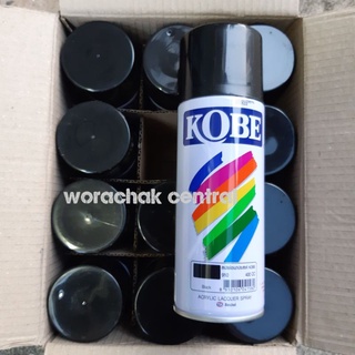 สีสเปร์ ดำ เงา 400ml Kobe TOA 1กระป๋อง