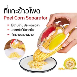 ที่แกะข้าวโพด แกะข้าวโพด ที่ปอกข้าวโพด เครื่องตัดข้าวโพด อุปกรณ์ครัว Peel Corn Separator แกะข้าวโพดได้อย่างรวดเร็ว ง่าย