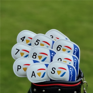 TAYLORMADE Magnet ผ้าคลุมหัวไม้กอล์ฟ เหล็ก 3-9 ASP 3 สี 10 ชิ้น