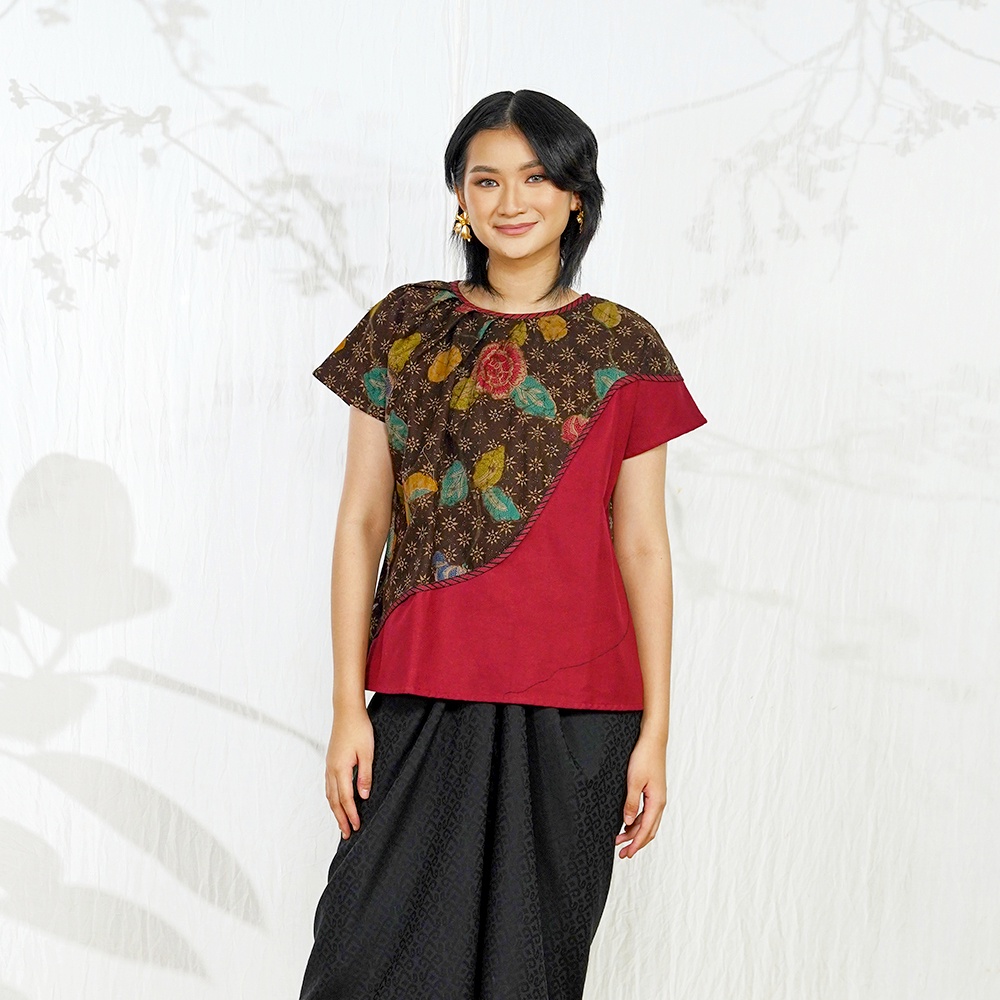 NONA RARA - Jolly Encim Remekan T1688 เสื้อเชิ้ตผ้าบาติกลําลองสมัยใหม่