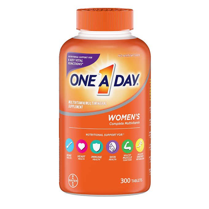 วิตามินรวมสำหรับผู้หญิง One A Day Women's Multivitamin, 300 Tablets