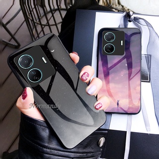 เคสโทรศัพท์ Ready Stock Handphone Case VIVO T1 T1x Y01 Y33T Y21T V23 V23E X80 Pro 5G 4G Phone Casing Scratch Resistant Marble Pattern Hard Cover Tempered Glass Anti-fingerprint Protective Case เคส