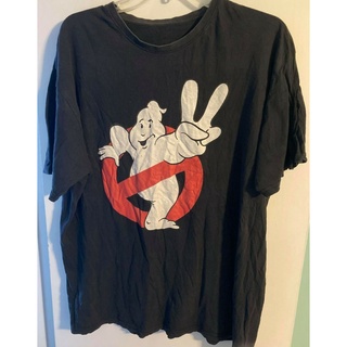 คอตต้อนคอกลมขายดี เสื้อยืด พิมพ์ลายโลโก้ Ghostbusters II **1990 RARE INTAGE** EOfplc46LNocap95S-5XL