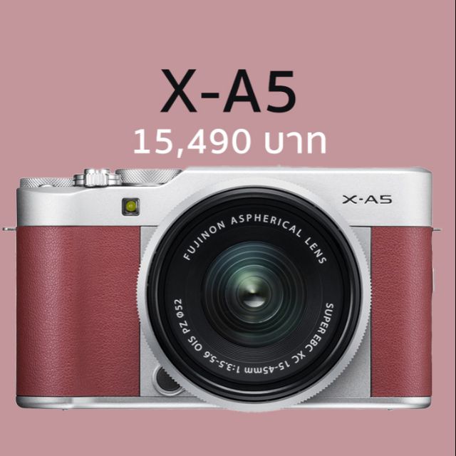 กล้อง fuji X-A5 สีน้ำตาล มือสอง สภาพ95%