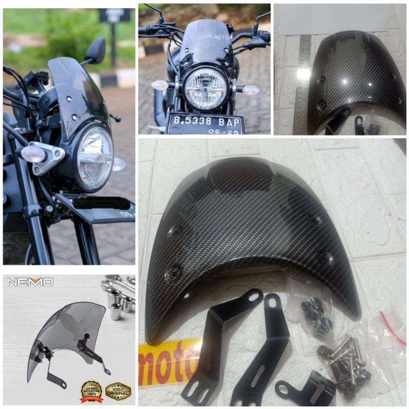 Visor xsr155 Winshield xsr155 nemo Winsil xsr155 Shield xsr 155 กระจกบังลมหน้า xsr 155 nemo