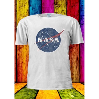 เสื้อยืดลําลอง ผ้าฝ้าย แขนสั้น พิมพ์ลาย Nasa Geek Nerd สไตล์วินเทจ สําหรับผู้ชาย AF123SD41974สามารถปรับแต่งได้