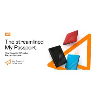 ฮาร์ดดิสก์แบบพกพา WD HDD Ext 2TB My Passport USB 3.0