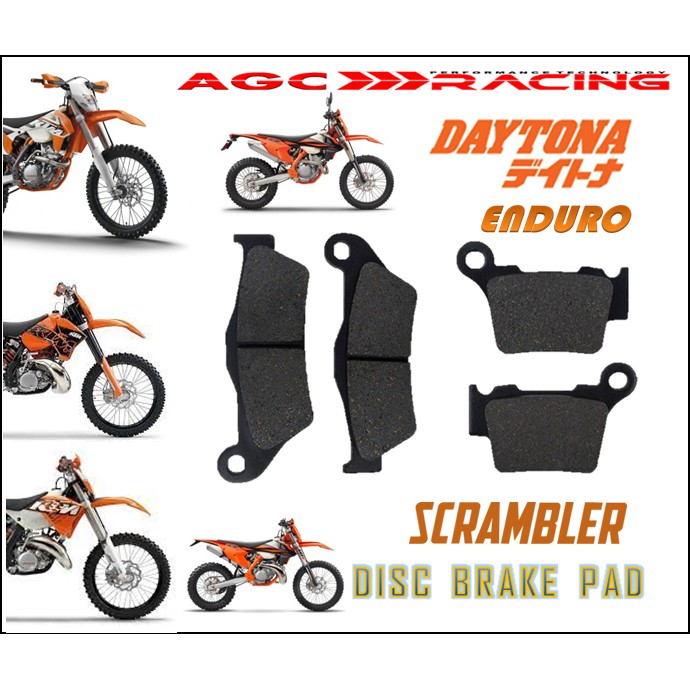 KTM SCRAMBLER ดิสก์เบรก ENDURO EXC 125 EXC 250 EXC-F 250 EXC 250 TPI EXC 300 ENDURO PADS คุณภาพดีที่