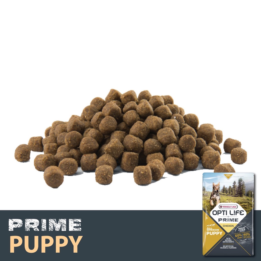 Opti Life PRIME PUPPY 2.5 กิโลกรัม อาหารลูกสุนัขซุปเปอร์พรีเมี่ยม ...