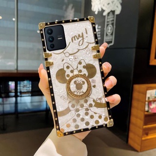 เคสโทรศัพท์มือถือ กันกระแทก ลายมิกกี้เมาส์ แฟชั่นหรูหรา สําหรับ vivo V27 V27e V25 V25e V23 V21 V21e V23e V20 V20 SE V17 V15 V9 Pro