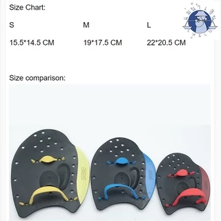 (xin hang หรือ jazero) มือพายฝึกว่ายน้ำ (มี ๓ ขนาด จำหน่ายเป็นคู่) [รหัสทางร้าน SW-02-08]