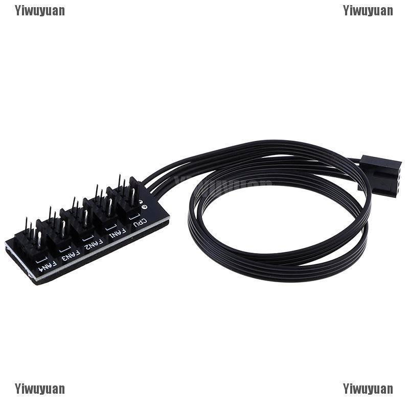 Zhuting อะแดปเตอร์แยกพัดลมระบายความร้อน CPU 40 ซม. 1 เป็น 5 4-Pin molex TX4 PWM