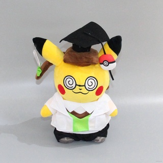 ▣▬☁Graduate Pikachu Stitch Plush Toys Stuffed Dolls Throw Pillow Cushion Graduation Gift For Girlfriend Toys For Kids