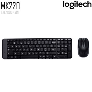 ชุดคีย์บอร์ดและเมาส์ Logitech MK220 WIRELESS COMBO