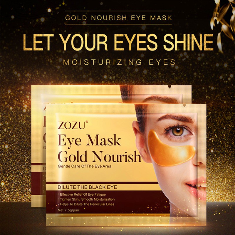 มาร์คตาแผ่นทองคำ มาร์คตา ZoZu Eye Mask Gold Moist สูตรคอลลาเจนทองคำ