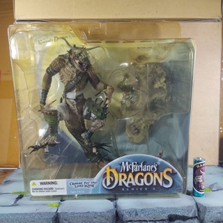 🔥มีของพร้อมส่ง🔥 ของแท้ Mcfarlane s Dragons Komodo Dragon Clan 3 สูง 6 Inch มือสอง เก่าเก็บ ยังไม่แกะ กล่องเหลือง