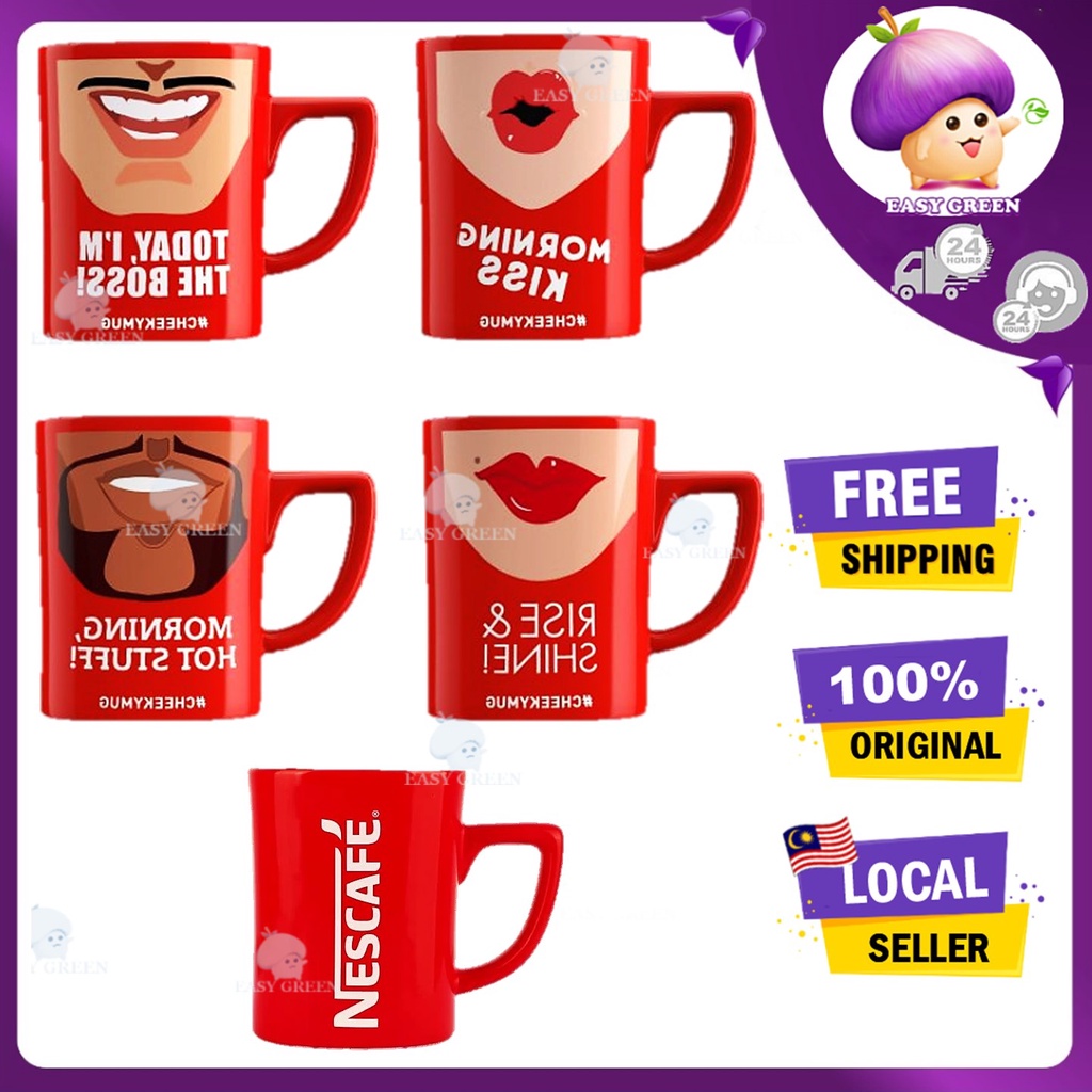 LIMITED EDITION NESCAFE MUG/CWAN NESCAFE WITH BUBBLE WRAP