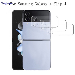 ฟิล์มกระจกนิรภัย ป้องกันรอยขีดข่วน ป้องกันเลนส์กล้อง แบบเต็มจอ สําหรับ Samsung Galaxy Z Flip 4