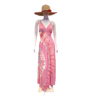 TIE DYE MAXI DRESS 👗 Pink Pastel 💗