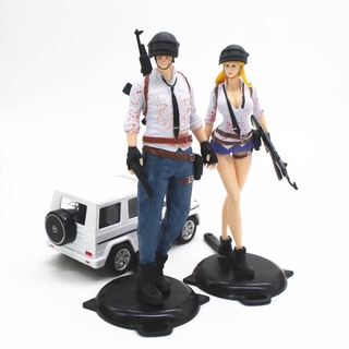 4pcs Game PUBG Action Figure 18cm Doll Level 3 Helmet Saucepan Model Toy Gift