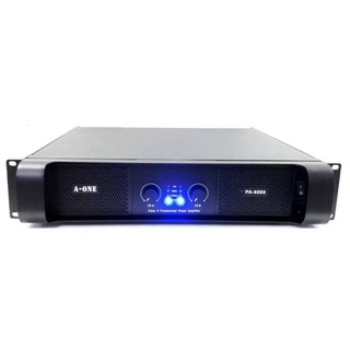 ✔(ส่งฟรี)A-ONE Professional poweramplifier เพาเวอร์แอมป์ 450W+450W เครื่องขยายเสียง รุ่น PA-6000