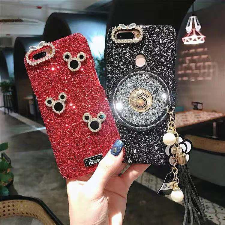 เคสโทรศัพท์ประดับพู่พิมพ์ลายการ์ตูน mickey Vivo V11 V11i V9 V7 Plus V7+ Y85