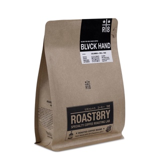 ROAST8RY - Blvck hand blend : for milk/cold coffee (medium/dark roasted) เมล็ดกาแฟ