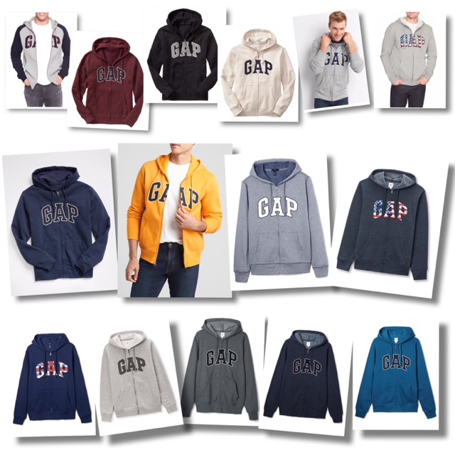 Gap Men Arch logo zip hoodie