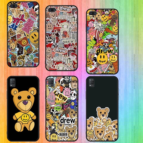 นุ่มสีดํา Vivo Y95 Y93 Y91 V5 Y67 V5s V5 Lite Y66 V5 Plus Y5S V7 Plus Y79 V9 Y85 Y89 Y91C Drew House