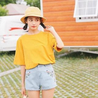 เสื้อยืดสีพื้นทรง OverSize