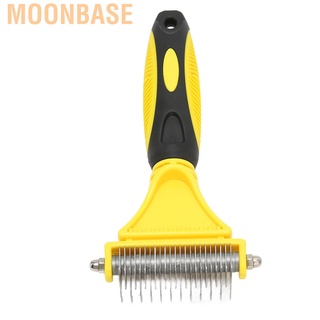 Moonbase Pet Dog Cat Comb Brush Dematting Undercoat Grooming Deshedding Rake Tools