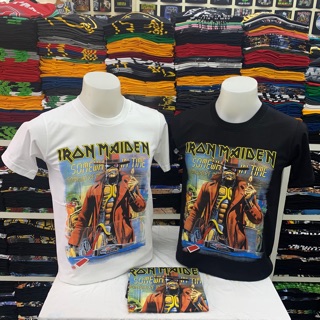 คอตต้อนคอกลมเสื้อวง Iron Maiden เสื้อวงดนตรี เสื้อวงร็อค ลายไอร่อน สินค้าพร้อมส่งS-5XL