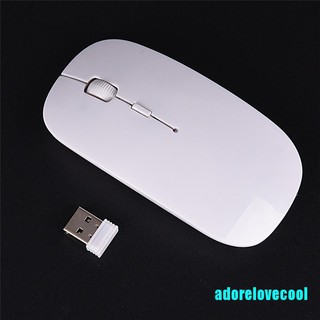 [adorelovecool] เมาส์ออปติคอลไร้สาย USB สําหรับแท็บเล็ต คอมพิวเตอร์ แล็ปท็อป