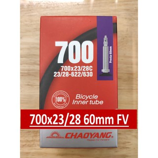 ยางในเสือหมอบ Chaoyang 700x23-28C F/V 60MM จุ๊บเล็ก