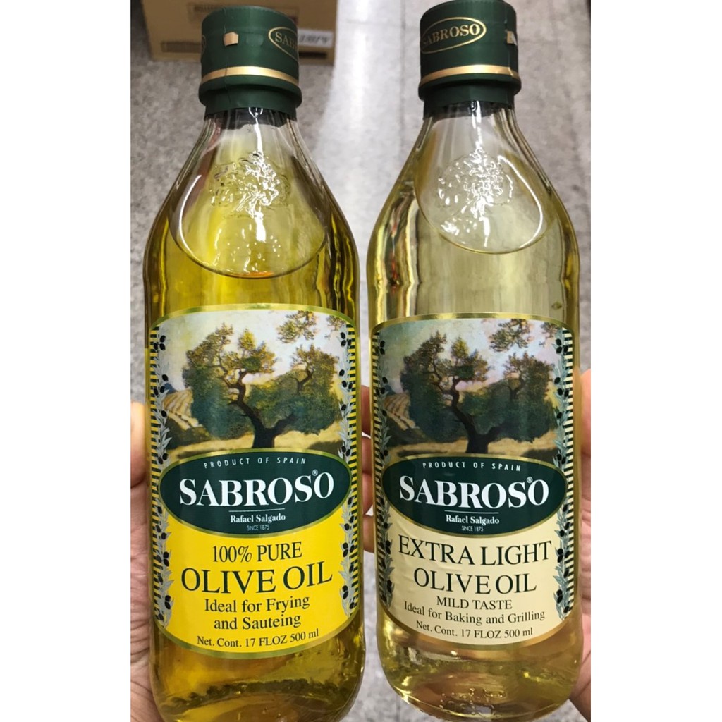 7.7 ลด50% Sabroso Olive Oil น้ำมันมะกอก ซาโบรโซ่ 500 ml. Sab Extra Light ส่งฟรีทั้งร้าน เฉพาะเดือนนี้
