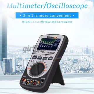 Upgraded Mustool Mt 8206 2 In 1 อุปกรณ์มัลติมิเตอร์ดิจิตอลสําหรับใช้ทดสอบกระแสไฟฟ้า