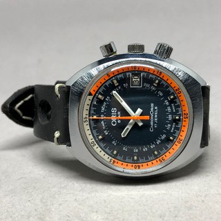 นาฬิกามือสอง  ของแท้ ORIS Chronoris ไขลาน ใส่ได้ทั้งชาย หญิง ขนาดตัวเรือน 38mm