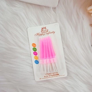 เทียนสั้นวันเกิด สีธรรมดา และสีมุก