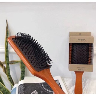 Aveda Brush แปรงหวีไม้แท้ นวดดูแลรากผมเส้นผมหนังศรีษะ