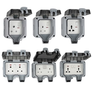 เต้าเสียบปลั๊กไฟฟ้ากันน้ํากันฝุ่น Pcf* Uk/Eu Plug