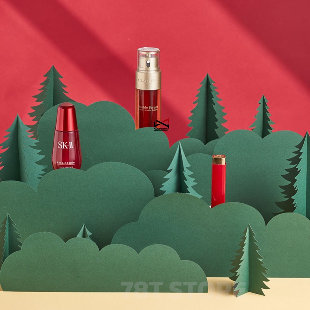 พร็อพต้นสน Paper Art Props Pop up พร็อพถ่ายรูปสินค้า ตกแต่งแท่นวางสินค้า ประกอบฉากถ่ายรูปสินค้า
