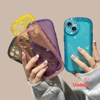 เคสนิ่ม แบบใส ป้องกันกล้อง สีแคนดี้ สําหรับ Xiaomi 13 12 Lite Ultra Civi 3