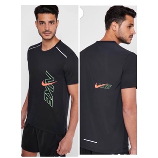 nike เสื้อยืดแขนสั้นออกกำลังกายผู้ชาย